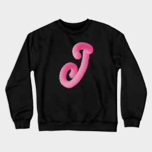 J Pink Animal Initials Crewneck Sweatshirt